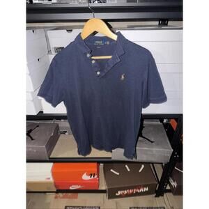 Polo Ralph Lauren Men's Custom Slim Fit Navy Blue Short Sleeve Polo Shirt S 0309